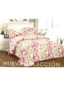 Juego de sábanas matrimonial 4 piezas - Beis - Ver 2