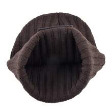 1pc Unisex Fox Embroidery Patch Knit Beanie Hat, Couple Style Suitable For Daily Casual Wear - Brown - View 7