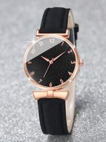 Bộ đồng hồ nữ Tim Pha lê kim cương Khác - màu đen - Xem 4