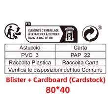 Blister Packaging With Plastic Film And Cardboard (cardstock) - Multicolor - View 1