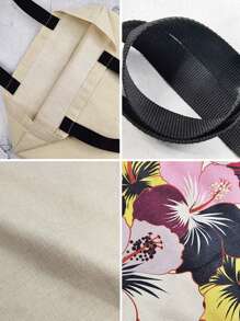 Cute Yorkie Dog Print Tote Bag, Large Capacity Travel Beach Bag, Fashionable Casual Handbag, Reusable Shopping Bag, Gift For Dog Lovers - Purple - View 5