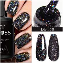 10PCS Nail Gel Polish Set Nail Kit Sets Color Glitter Holographics Soak Off UV Gel Nail Varnish For Nail Art Gel Set Nails - Multicolor - View 7