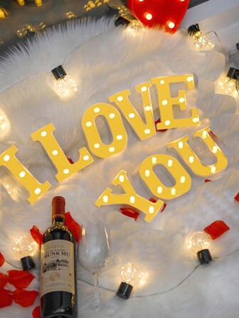 1pc 16cm Indoor Decoration LED Golden Letter Light, Suitable For Wedding, Party, Birthday, Holiday Decoration Small Night Light,Alphabet Lamp Light,Letter Lightning,Letter Light Sign,Letter Lamp