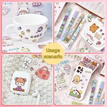 50/150 Stücke Set Mit Niedlichen Cartoon Wasserdichten Aufklebern, Transparente Mädchenaufkleber Für Tagebuch, Laptop, Koffer Oder Haushaltsgeräte Dekoration