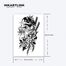 INKARTLINK 1pc Figure Temporary Tattoo Sticker N-e167 - Black - View 4