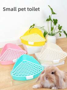 貓兔形小動物迷你糞便垃圾箱 - 彩色 - 查看 1