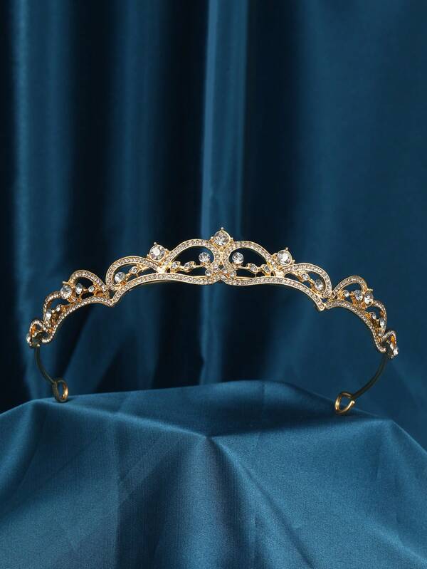 Rhinestone Crown Crystal Bridal Tiara Princess Crown Birthday Crown Tiaras And Crowns For Women And Girls Party Valentine's Day Accessories