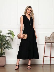 Women Dresses - Black - View 1