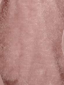 Chamarra Larga Ligera Dama Capitonada Acolchada Moderna Gorro Con Peluche Desmontable - Rosa vieja - Ver 2