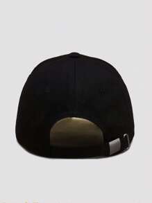 1pc Men's Printed Spider Pattern Adjustable Casual Baseball Cap, Suitable For Daily Wear Street Halloween - Black - View 3