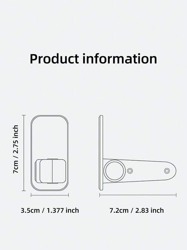 1pc White Door Handle Child Safety Lock, Antiopening Door Buckle, Cat Pet Burglarproof Door