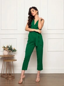 Women Jumpsuits - màu xanh lá - Xem 4