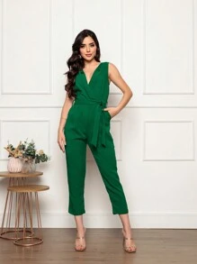 Women Jumpsuits - màu xanh lá - Xem 1