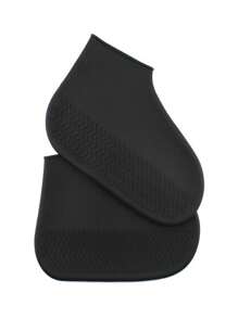 2pcs Outdoor Sports High Elasticity Silicone Rain Shoe Covers, Waterproof Shoes Covers For Children And Adults On Rainy Days Insulation, Galentines, Puppy, Carnival