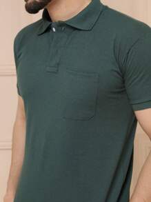 Men Polo Shirts - màu xanh lá - Xem 2