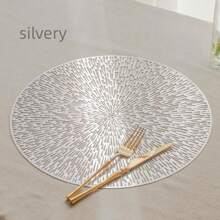 1pc Silver Placemat - Silver - View 1