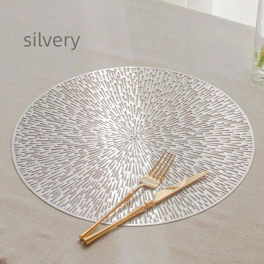 1pc Silver Placemat - Silver - View 1
