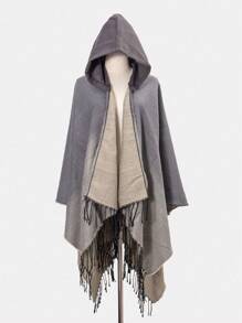 Boho 1pc Women's Acrylic Gradient Color Cape For Photo Shooting, All-Match Shawl For Spring, Summer, Autumn, And Winter Accessories Women - Multicolor - View 6