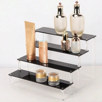 1 件亚克力 DIY 梯形展示和收纳架，适用于假日海滩、浴室收藏、卧室收藏，大容量
