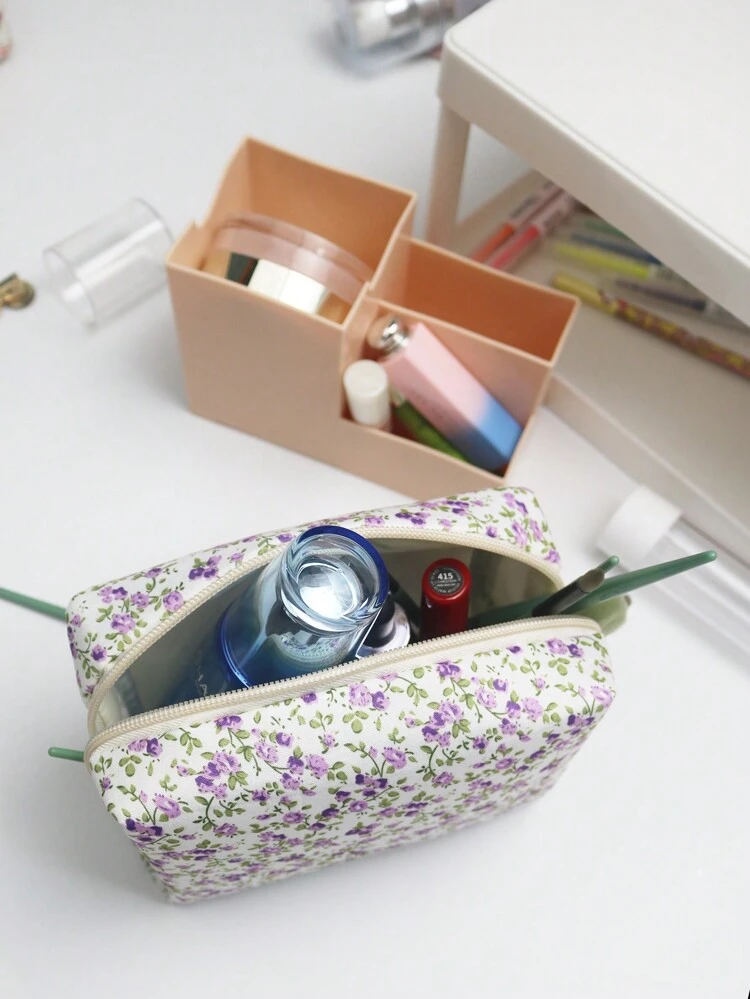 Large Capacity Ditsy Floral Portable Makeup Bag, Foldable Cosmetic Storage Case For Women's Makeup Bag Makeup Pouch Skincare Bag Toiletry Bag Packing Cubes, Travel Essentials Cruise Essentials Dorm Essentials, Wedding Bridesmaid Gifts, Mom Gifts, Birthday Gifts, Gifts For Friends And Teachers, Home Decor, Bathroom Living Room Bed Make Up Organizer, Nail Polish Organizer,Makeup Pouch,Cosmetic Bag,Travel Essential,Large Capacity,Large Makeup Bag,Christmas Gifts,Pouch,Travel,Gifts For Women Travel Essential,Pouch,Clutch / Small Handbag, Makeup Organizer,Makeup Organize,Pouch,Brush Holder,Mini Pouch,Large Capacity Pouch,Gifts For Women,Christmas Gifts,Gift Ideas For Women,Pouch,Makeup Pouch,Travel Essential