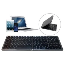 JOMAA Thai Foldable Bluetooth Keyboard with Numeric Keypad Full Size Portable Wireless Keyboard with Holder, Rechargeable Pocket Folding Keyboard for iOS Windows Android Phone Tablet Laptop - Dark Grey - Thai - View 9