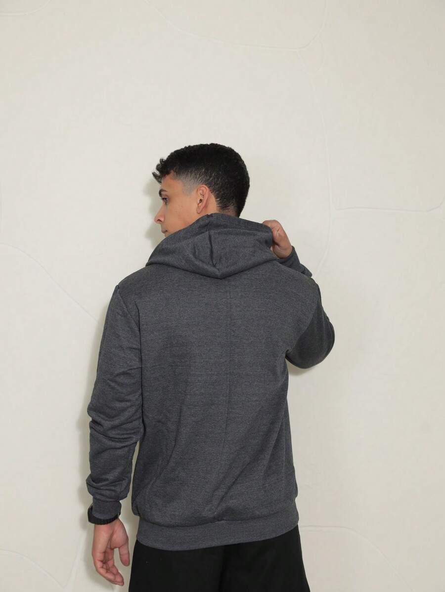 Men Sweatshirts - 深灰色 - 查看 1