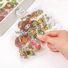 50/150 Stücke Set Mit Niedlichen Cartoon Wasserdichten Aufklebern, Transparente Mädchenaufkleber Für Tagebuch, Laptop, Koffer Oder Haushaltsgeräte Dekoration