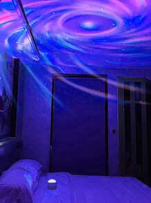 Lámpara De Proyección De Onda De Agua Usb Luz Nocturna De Ambiente - Multicolor - Ver 5