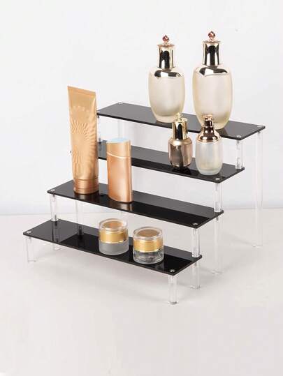 1 件亚克力 DIY 梯形展示和收纳架，适用于假日海滩、浴室收藏、卧室收藏，大容量