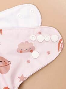 3pcs/Set Sun Pattern Waterproof Baby Cloth Diaper Baby Shower Family Decorations Gifts