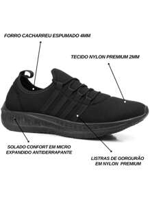 Men Sneakers - 黑色 - 查看 4