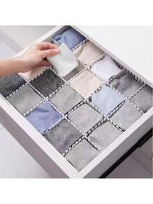 Set Of 4 Adjustable Multipurpose Drawer Dividers Back To School Dormitory Storage - White - View 8