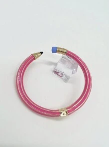 1pc Fashionable Cute Pencil Shaped Bangle Bracelet - Multicolor - View 3