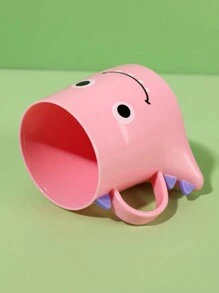 1pc Kids' Water Cup With Cartoon Dinosaur Design, Pink, Lovely And Suitable For Daily Use At Home, 260ml - Pink - View 4