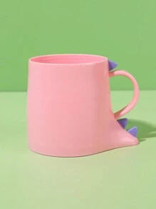 1pc Kids' Water Cup With Cartoon Dinosaur Design, Pink, Lovely And Suitable For Daily Use At Home, 260ml - Pink - View 3