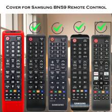 1 pc  Remote case for Smart TV Controller, Silicone Remote Cover for BN59-01199F  Remote Control, Smart TV Remote Skin Sleeve - Đỏ - Xem 2