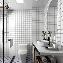 浴室防水自黏式牆貼地板貼紙牆紙,廁所瓷磚貼紙,廁所裝修裝飾用品材料 - 彩色 - 查看 9