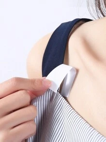 1袋36片大尺寸1.8cm*8.5cm防滑貼,服裝貼,雙面襯衫領胸貼,服裝/身體時尚貼,用於固定衣服,防止滑動或滑落 - 無色 - 查看 3