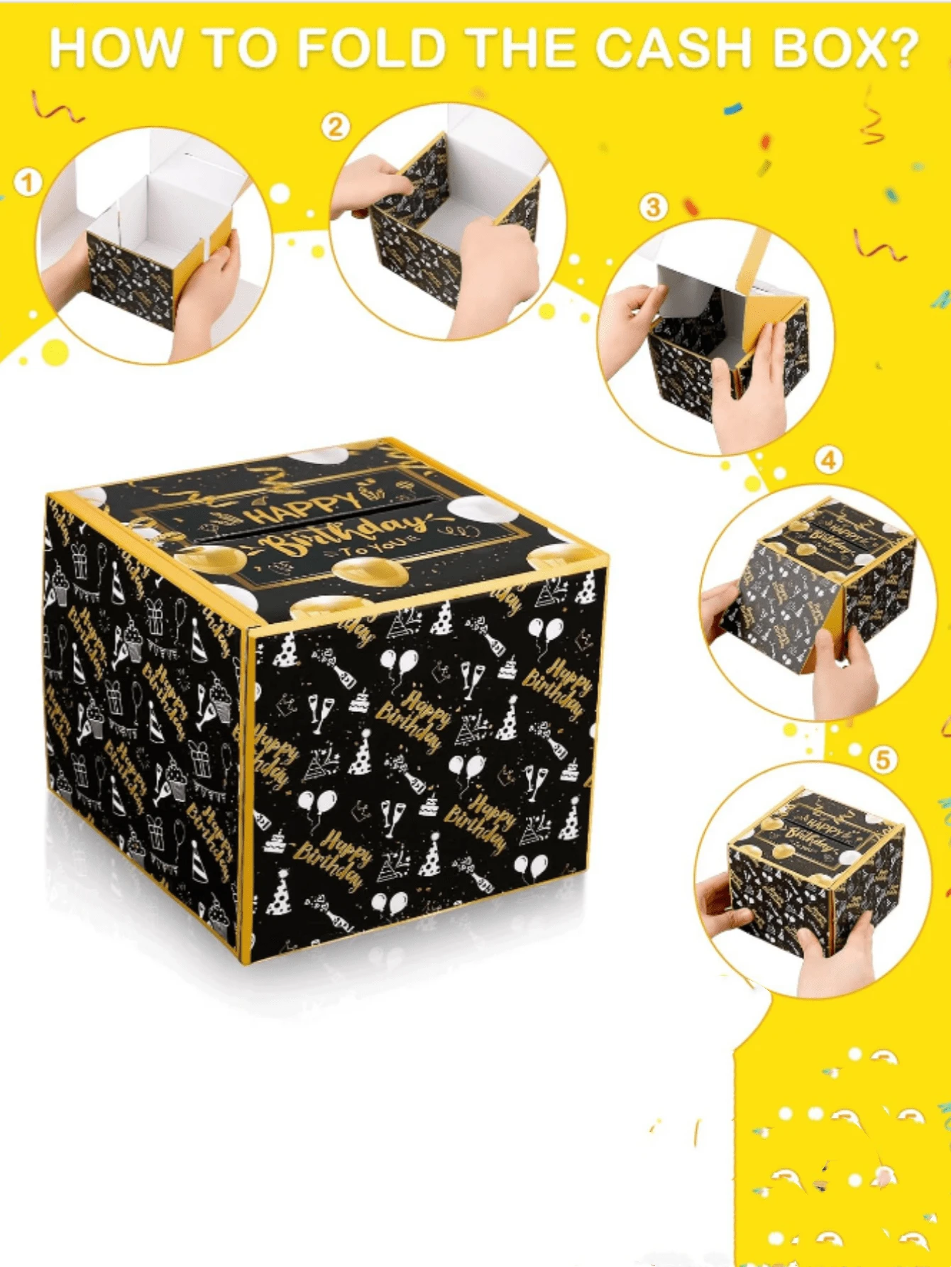 Scatola Sorpresa Contanti, ZoneYan Scatole Regalo a Sorpresa, Scatola Regalo Fai da te Salvadanaio Compleanno, Scatola Regalo Compleanno Contanti per Bambini e Adulti