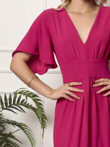 Women Dresses - Hot Pink - View 3
