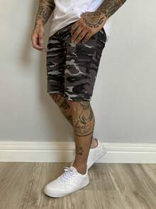 Men Denim Shorts - 彩色 - 查看 4