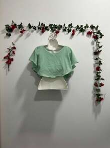 Women Tops - 薄荷綠 - 查看 2