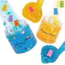 20 chiếc mặt dây chuyền hình gấu dẻo 3D nhiều màu trong suốt và màu trơn bằng nhựa phẳng dùng làm đồ trang trí móng tay - Nhiều màu - Xem 5