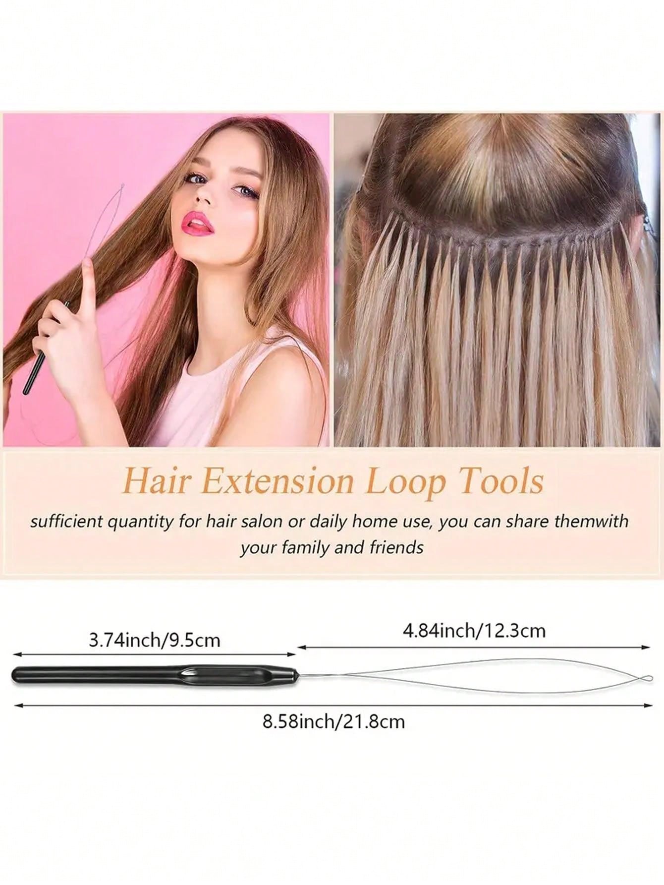 CECILLIA WIG 5pcs Hair Extension Loop Needle Threader Wire Pulling Hook