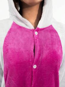 Unicorn Pajamas Complete Romper Unisex Kigurumi Costume - White - View 5