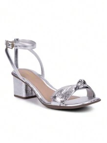 Domidona Women Heeled Sandals - Bạc - Xem 1