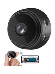 Mini cámara espía Oculta HD 1080P Portátil Secreta Compacta Cámara para Interior y Exterior - Negro - Ver 2