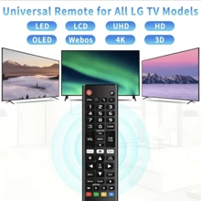 Universal Remote For LG Remote Control Smart TV With All Models LG TV Remote Control Replacement AKB75095307 AKB74915305 AKB75675311 - Black - View 3
