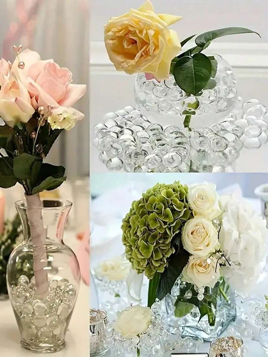 10000pcs Clear Vase Filler Beads, Vase Filler For Floating Pearls