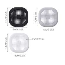 白色水槽防塞藝術品地漏蓋浴室頭髮過濾器廚房水槽下水道髮絲過濾器